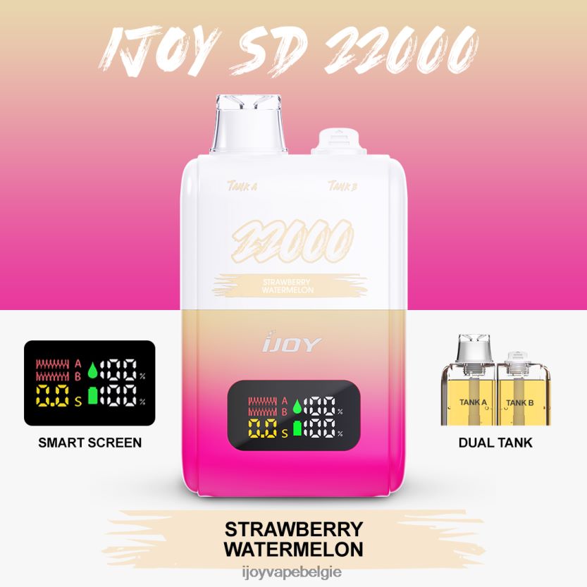 iJOY Vape Disposable - iJOY SD 22000 wegwerpbaar L64D02158 aardbei watermeloen