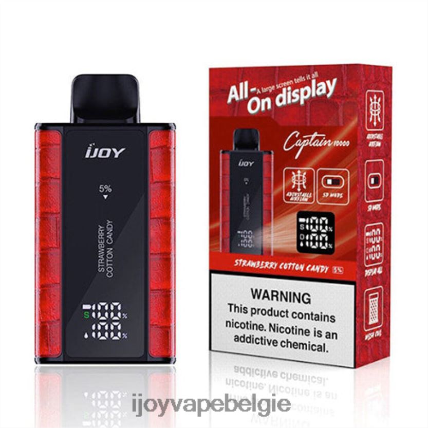 iJOY Vape Review - iJOY Bar Captain wegwerpbaar L64D0295 Aardbeien suikerspin
